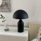 Stolní lampa Atollo Lunaro, sochařský kovový design v italském stylu