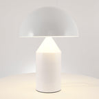 Stolní lampa Atollo Lunaro, sochařský kovový design v italském stylu