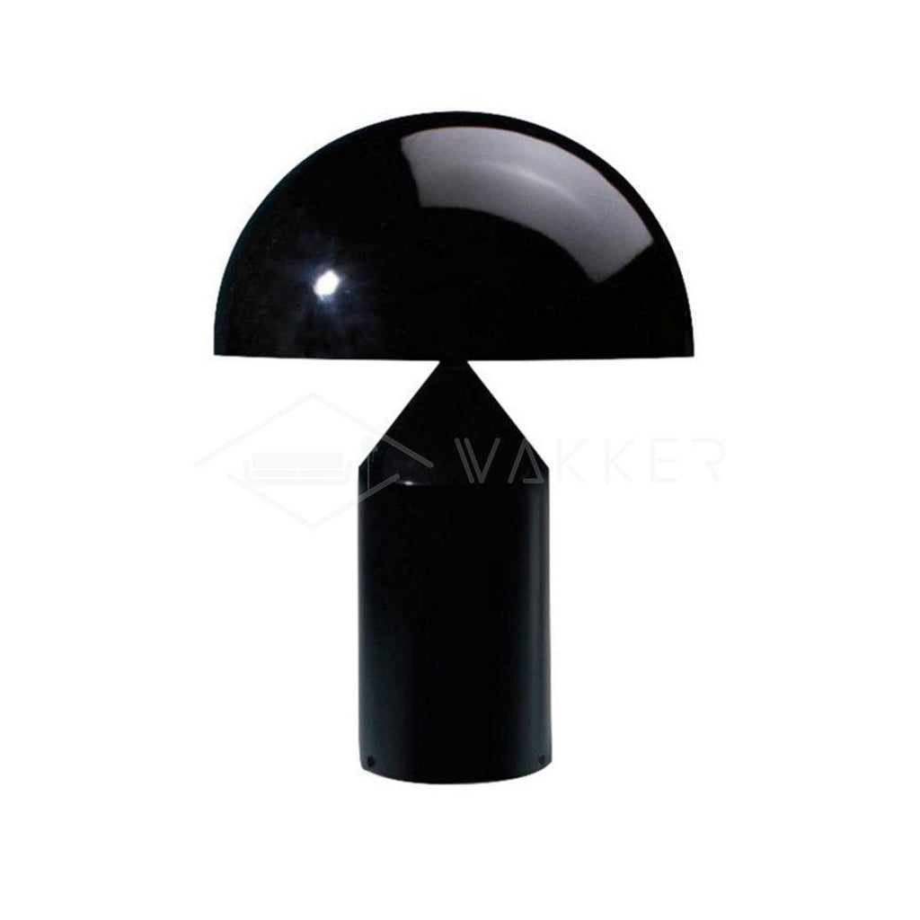 Stolní lampa Atollo Lunaro, sochařský kovový design v italském stylu
