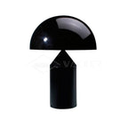 Stolní lampa Atollo Lunaro, sochařský kovový design v italském stylu