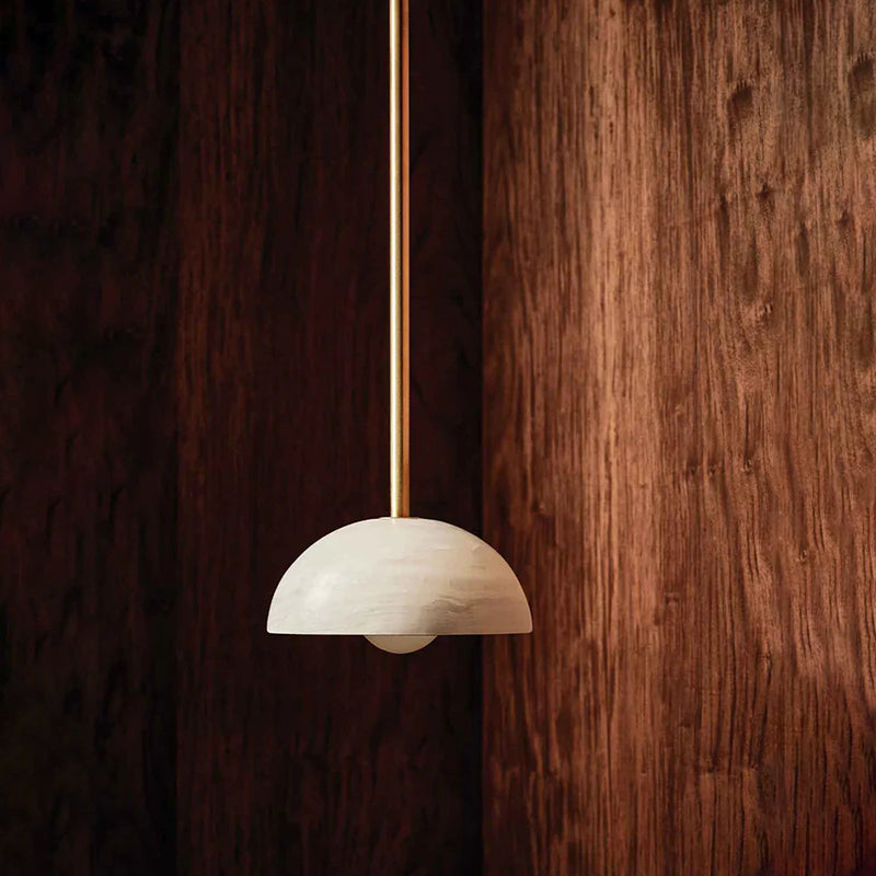 Aurelia moderni minimalistinen eleganssi messinki-metalli-lasiriippuvalaisin | Fioriscas