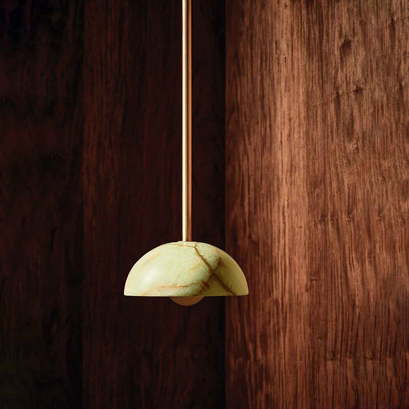 Aurelia moderni minimalistinen eleganssi messinki-metalli-lasiriippuvalaisin | Fioriscas