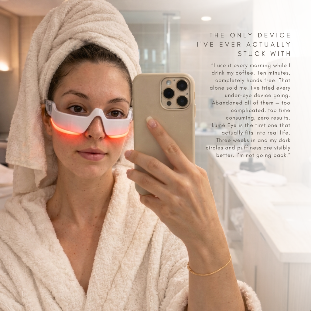Advanced Dual-Tech Eye Revitalizer With Red Light Therapy And EMS