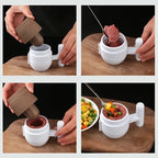 Non-stick mold set for stuffed meatballs with kitchen precision - Fioriscas