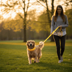 LED-hundesnor med USB-opladning og reflekterende design - Fioriscas