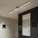 Ultra-Slim LED Semi-Flush Ceiling Light in Aluminum, LumenVale