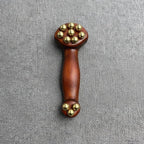 Massaggiatore facciale Gua Sha in legno di sandalo per lifting - Fioriscas