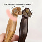Massaggiatore facciale Gua Sha in legno di sandalo per lifting - Fioriscas