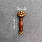 Massaggiatore facciale Gua Sha in legno di sandalo per lifting - Fioriscas
