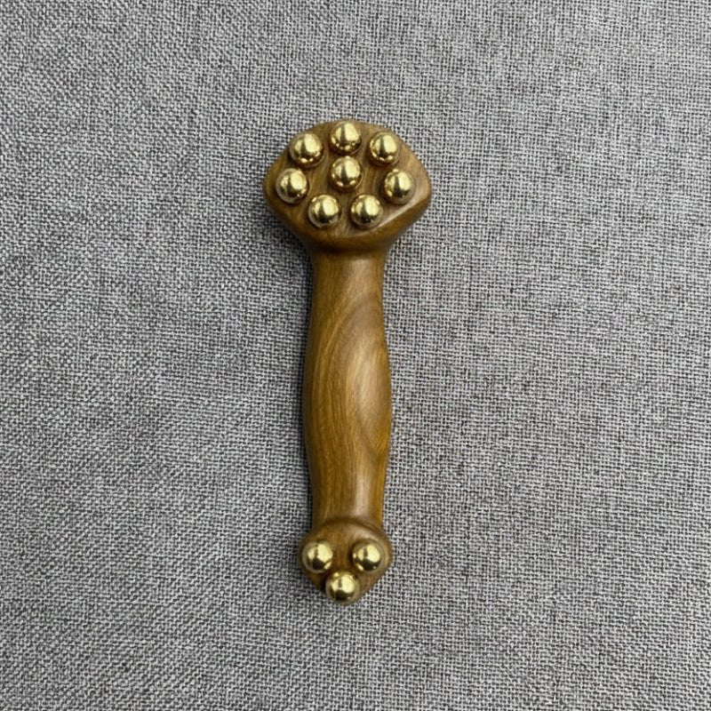 Massaggiatore facciale Gua Sha in legno di sandalo per lifting - Fioriscas