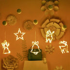 LED Christmas lights with suction cups for glass and mirrors - Fioriscas