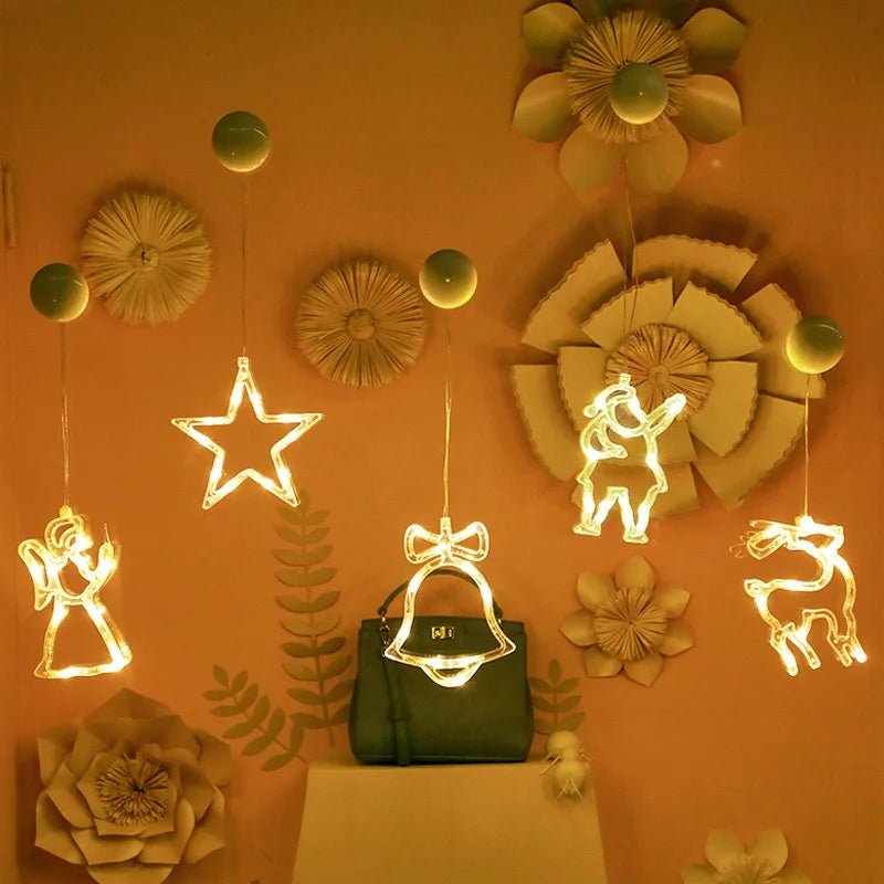 LED Christmas lights with suction cups for glass and mirrors - Fioriscas