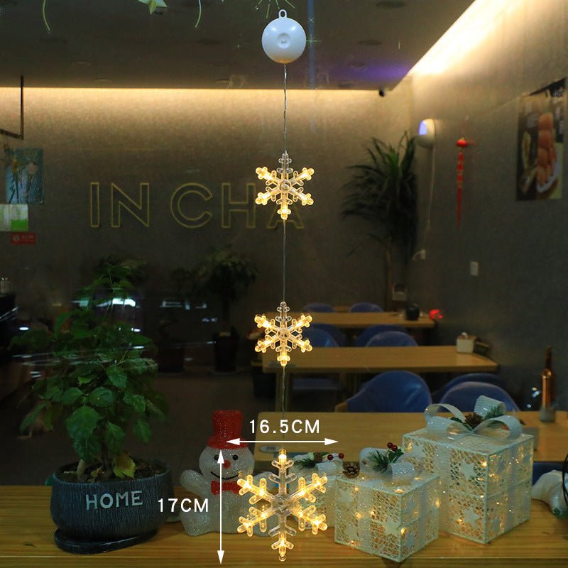 LED Christmas lights with suction cups for glass and mirrors - Fioriscas