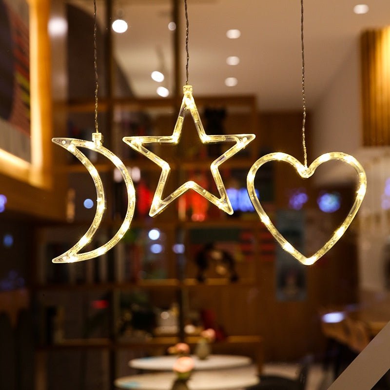LED Christmas lights with suction cups for glass and mirrors - Fioriscas