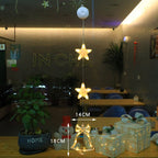 LED Christmas lights with suction cups for glass and mirrors - Fioriscas