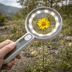 Uppladdbar förstoringsglaslampa med 12 LED-lampor - Fioriscas