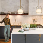 Pendellampe i opalglas til spisestue og stue - Fioriscas