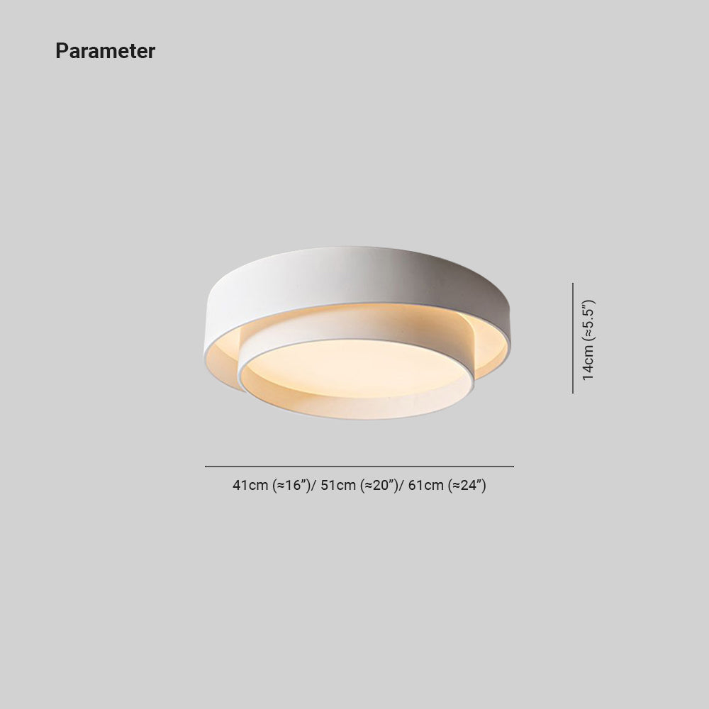 Arux Nordic Art Deco ronde opbouw plafondlamp | Fioriscas