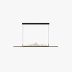Arisha Designer Mountain Shape LED Pendant Light, Black/Gold - Neutralighting
