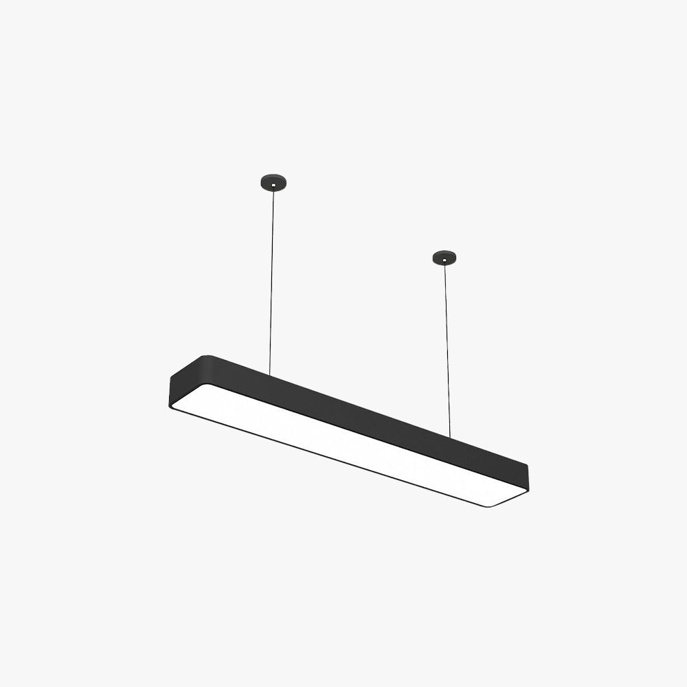 Noar Minimalist Rectangular LED Black Pendant Light, Acrylic - Neutralighting