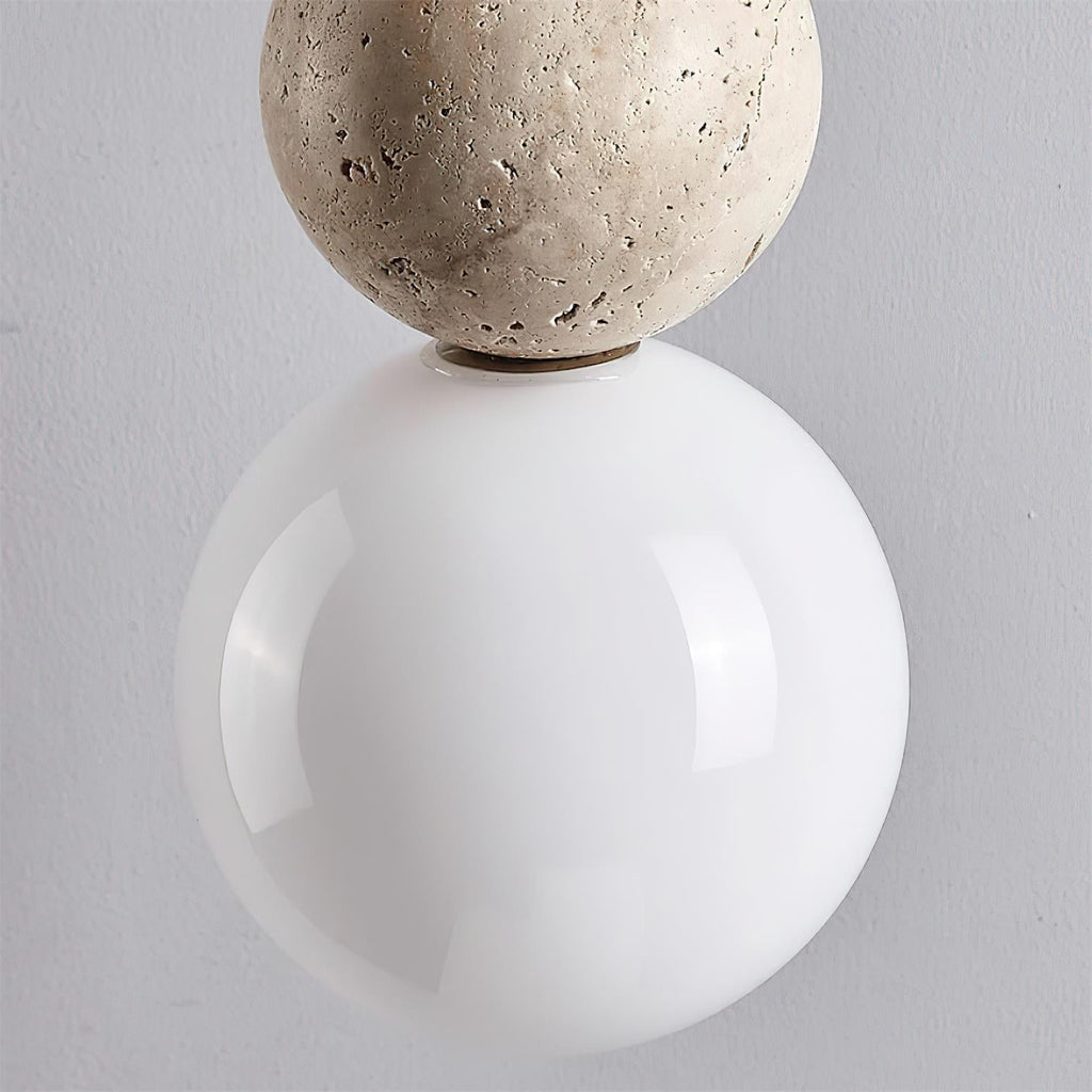 Ball Travertin Hängeleuchte | Fioriscas