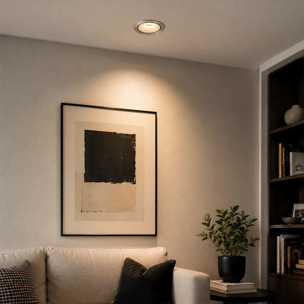 Spotlight LED Redondo AuraThin para Tetos Modernos com Perfil Fino