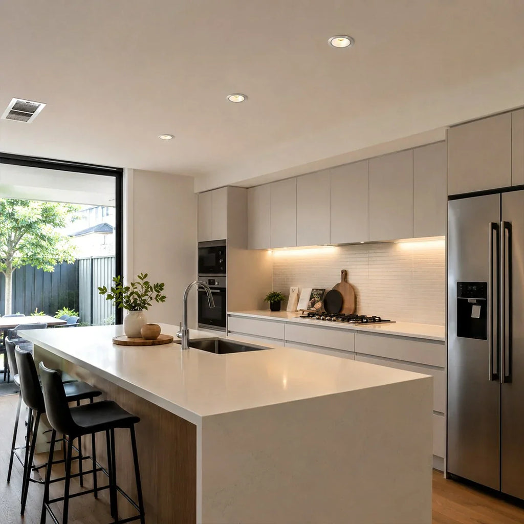 Spotlight LED Redondo AuraThin para Tetos Modernos com Perfil Fino