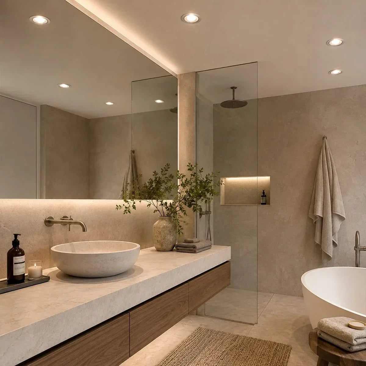 Spotlight LED Redondo AuraThin para Tetos Modernos com Perfil Fino