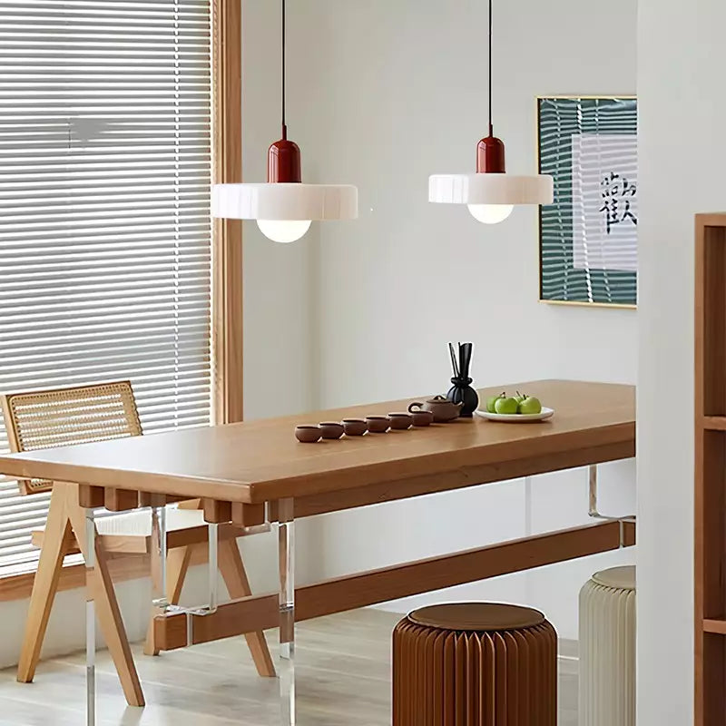 Liora Bauhaus üveg függőlámpa, állítható magassággal, hatféle színű lámpatesttel