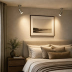 LumenArc Cylinder Surface Mount Spotlight Brushed Metal Finish