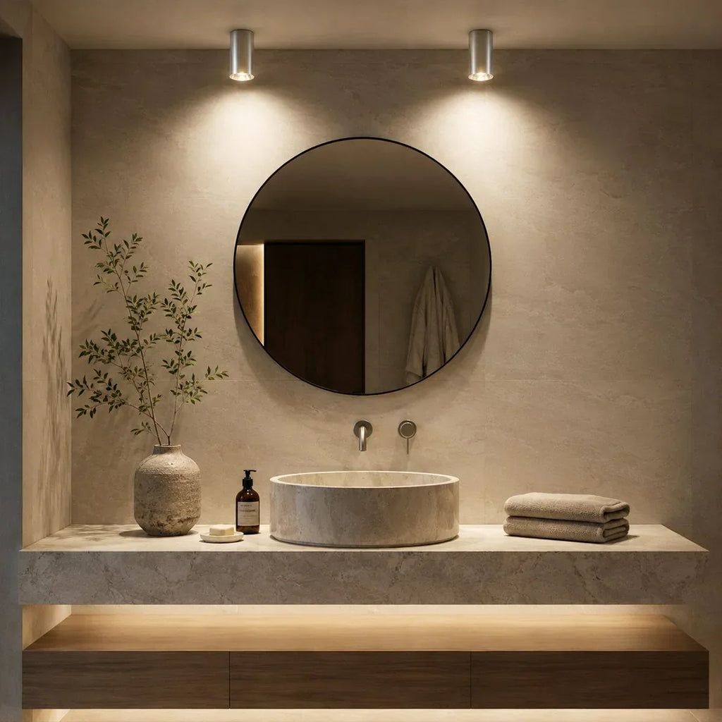 LumenArc Cylinder Surface Mount Spotlight Brushed Metal Finish