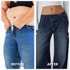 Blugi elastici asimetrici cu talie joasă FlexFit Secret pentru femei | Fioriscas