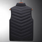 Heated waistcoat with 13 heating zones for cold days