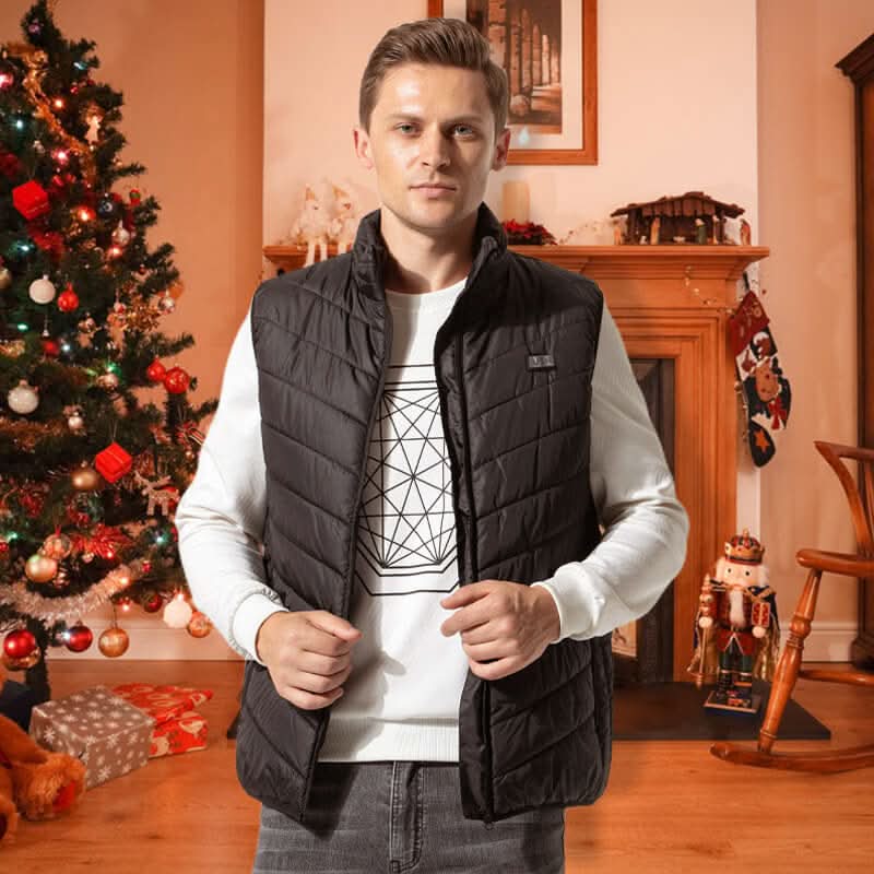 Heated waistcoat with 13 heating zones for cold days