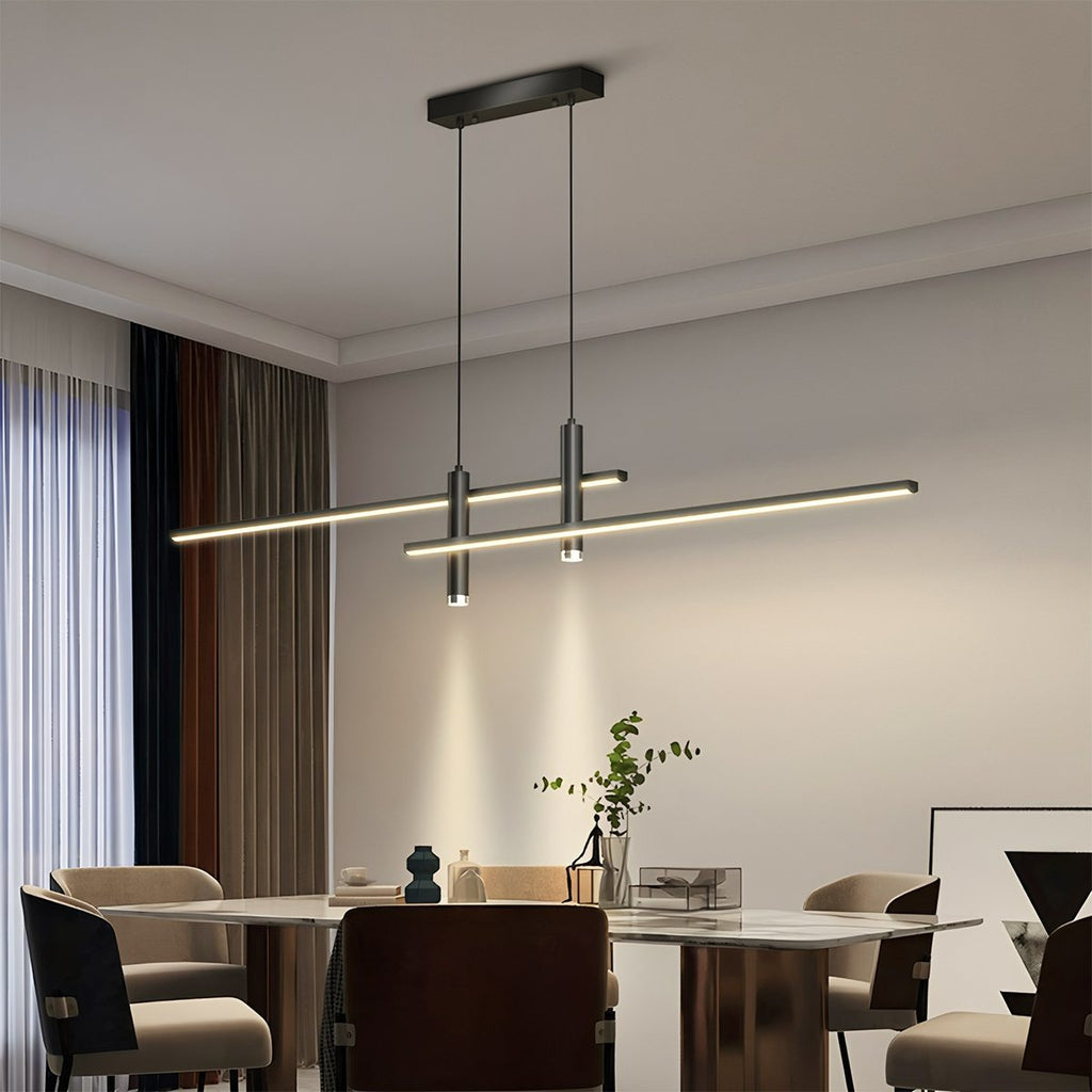 Lampada a sospensione LumiWeave Halo con illuminazione orizzontale e verticale