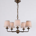 Gloruvyh Vintage Industrial Fabric Metal Chandelier | Fioriscas