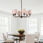 Gloruvyh Vintage Industrial Fabric Metal Chandelier | Fioriscas