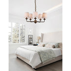 Gloruvyh Vintage Industrial Fabric Metal Chandelier | Fioriscas