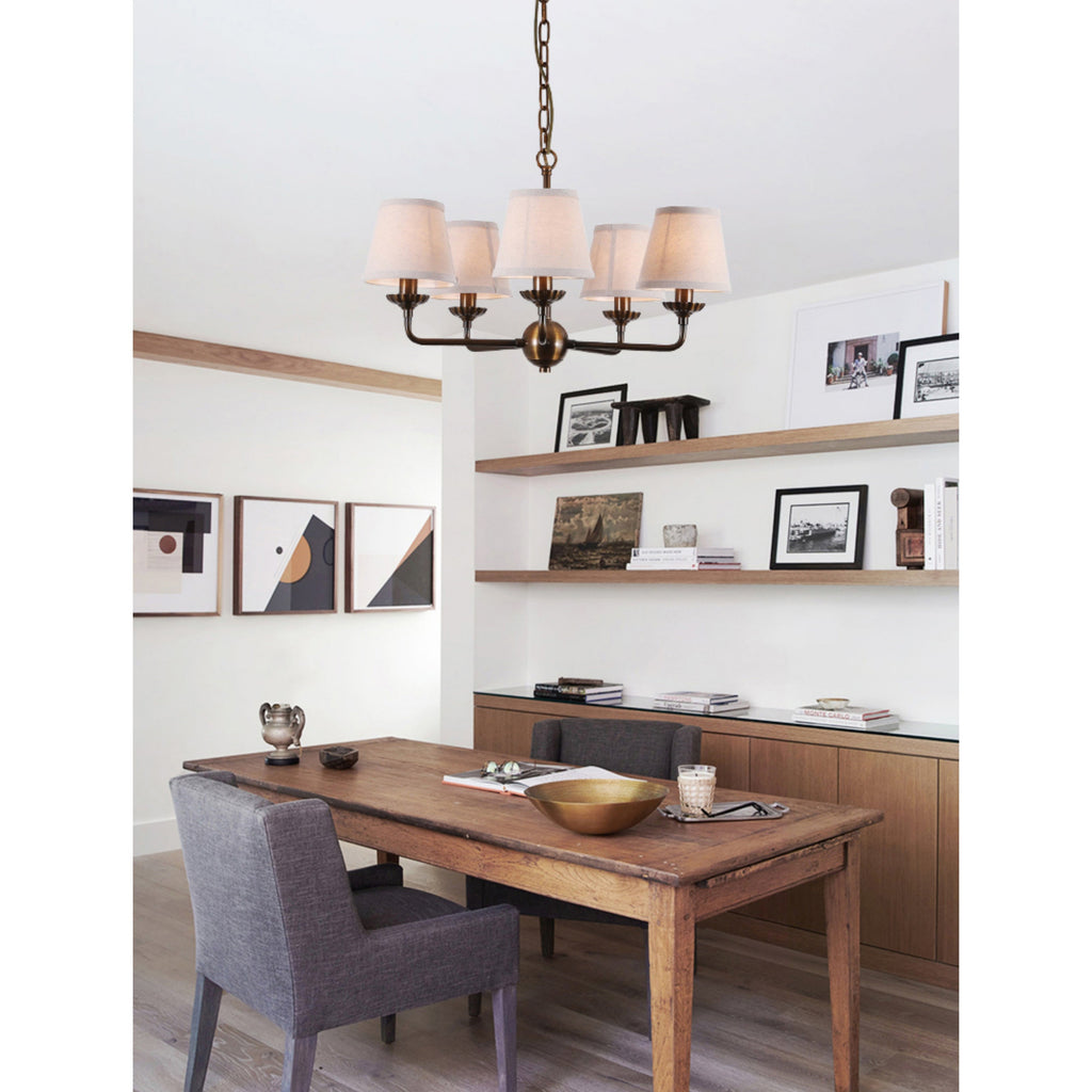 Gloruvyh Vintage Industrial Fabric Metal Chandelier | Fioriscas