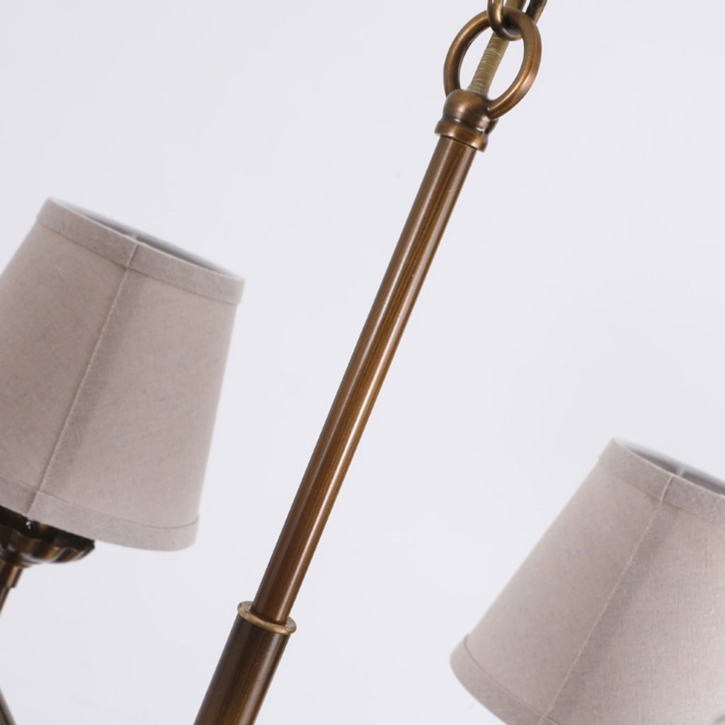 Gloruvyh Vintage Industrial Fabric Metal Chandelier | Fioriscas