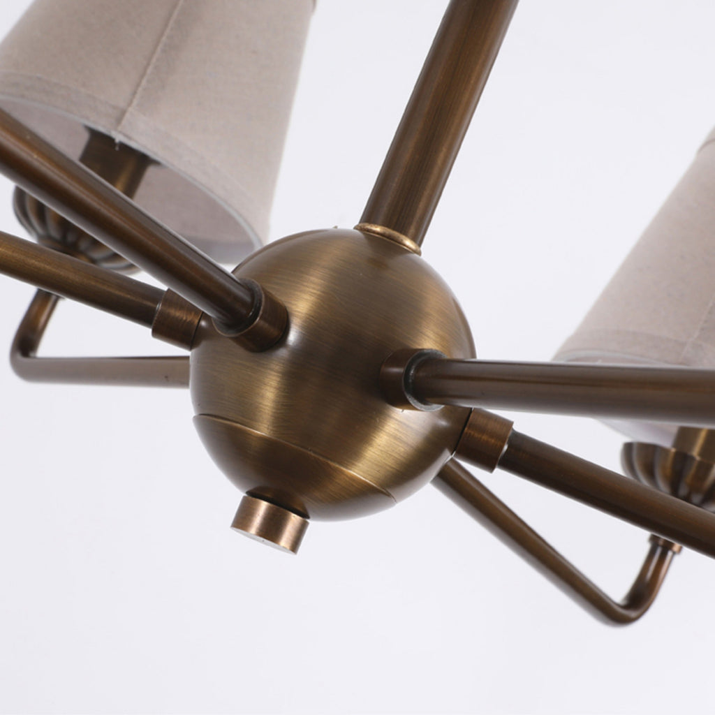 Gloruvyh Vintage Industrial Fabric Metal Chandelier | Fioriscas
