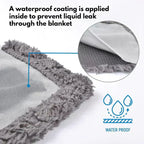 Plush Waterproof Throw Blanket For Two, Cozy Indoor And Outdoor Use