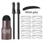 Kit de tampon et pochoir pour sourcils BrowCraft, pommade waterproof, 6 teintes