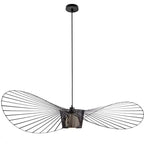 AureaShade Hat-Shade Pendant Light, Black, Brown & White, 5 Sizes