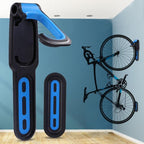 Portabiciclette da parete in metallo con design a gancio per garage