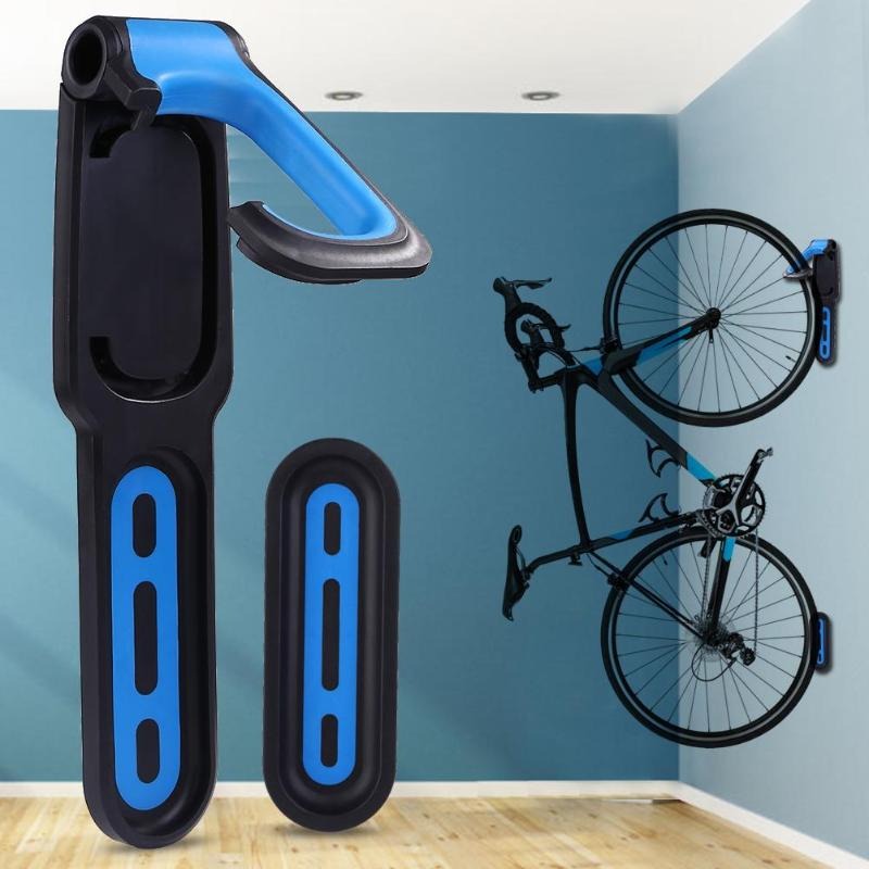 Portabiciclette da parete in metallo con design a gancio per garage