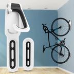Portabiciclette da parete in metallo con design a gancio per garage