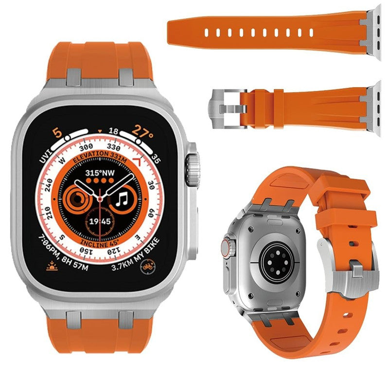 Silikonarmband för Apple Watch från Nexal, adapter i rostfritt stål