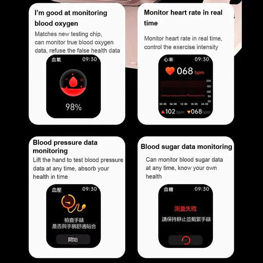 רצועת ניטור בריאות פרק כף היד VitaPulse Healthwatch