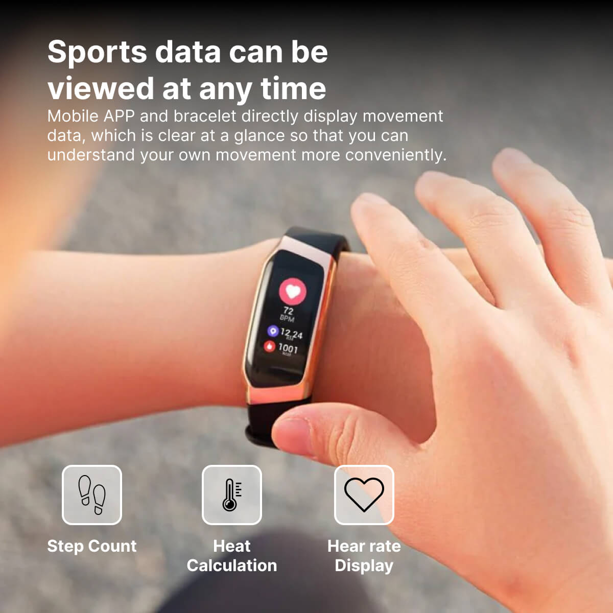CardioSync-smartur til pulsmåling, blodtryksmåling og aktivitetssporing